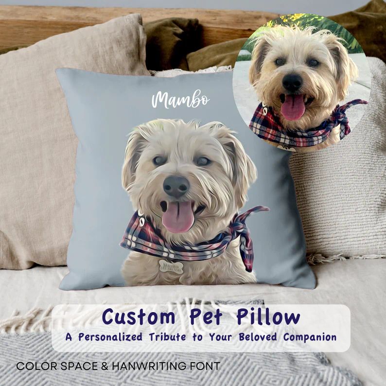 Custom Pet Pillow - A Personalized Tribute to Your Beloved Companion