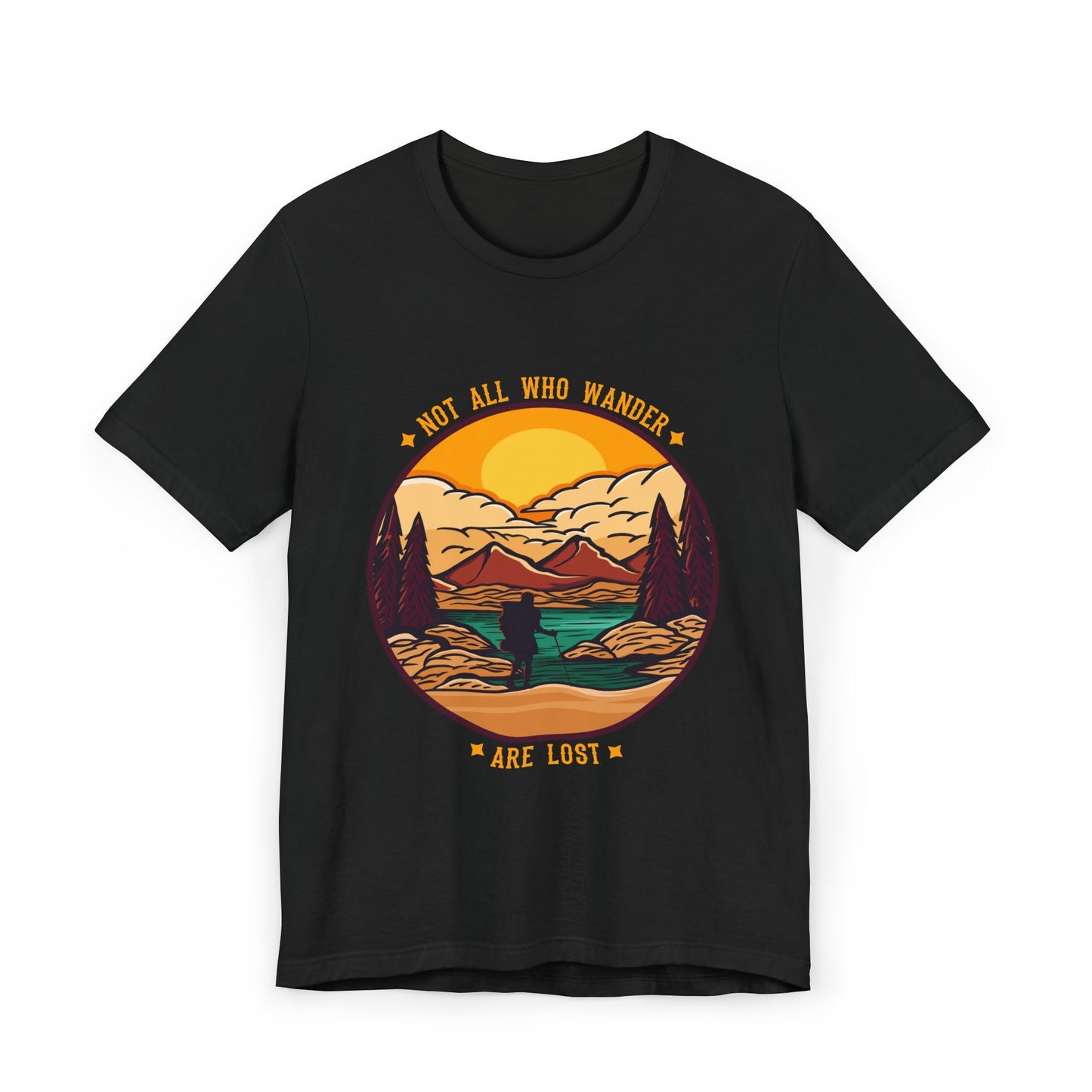 Adventure-Inspired Unisex T-Shirt, Not All Who Wander Are Lost Shirt, Travel Tee, Gift for Explorers, Outdoor Enthusiast Apparel