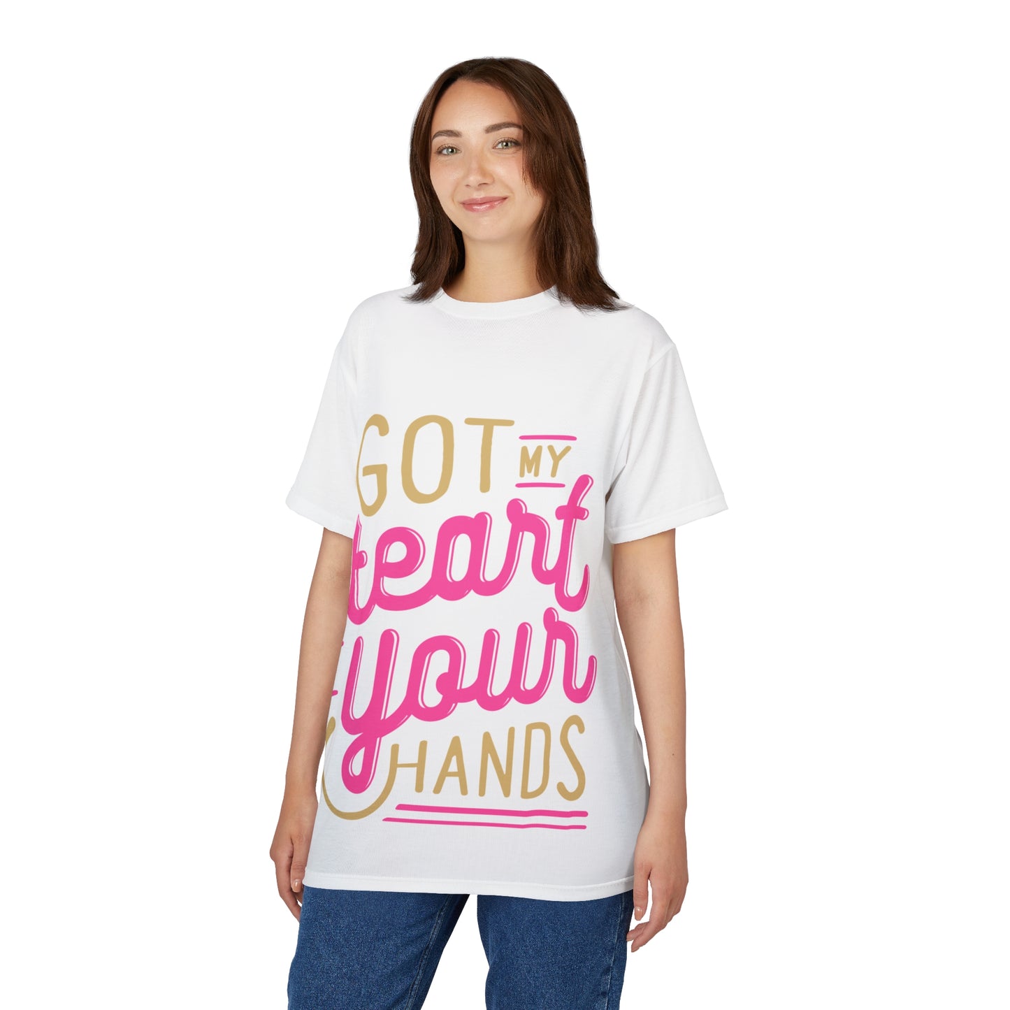 Romantic Unisex Tee - "Got My Heart in Your Hands" - Perfect for Anniversaries, Valentine’s Day, Gift for Him/Her