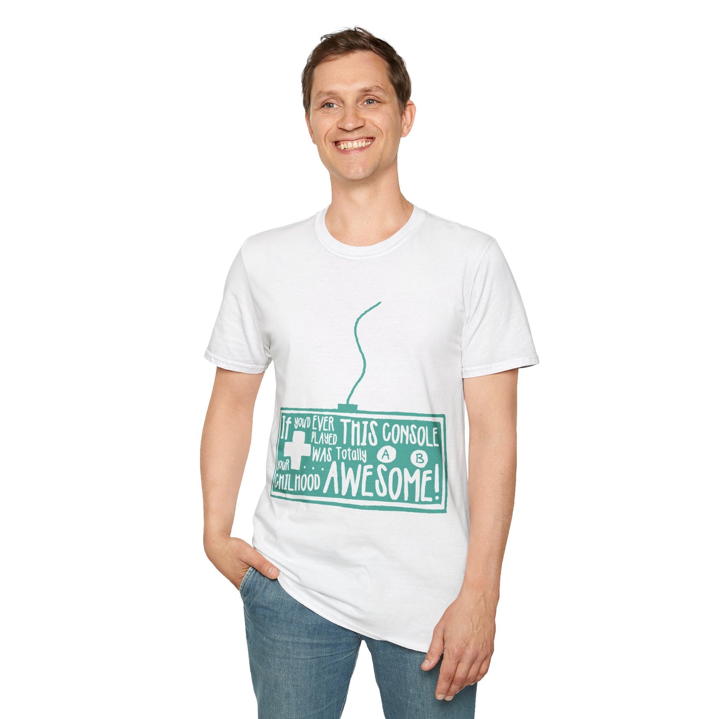 Nostalgic Gamer T-Shirt - Perfect for Video Game Lovers, Retro Console Fans, Birthday Gifts, Holiday Apparel, Unisex Tees