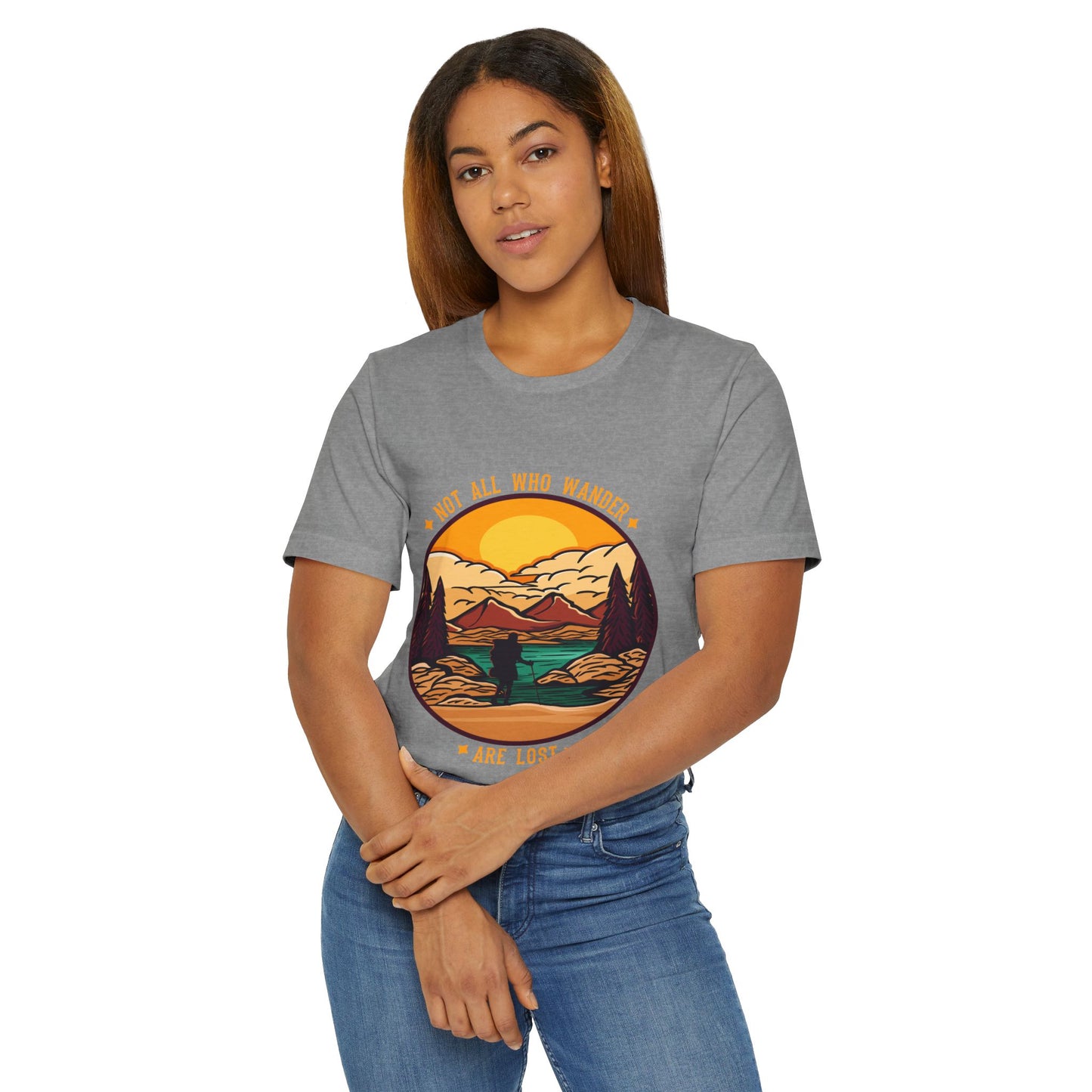 Adventure-Inspired Unisex T-Shirt, Not All Who Wander Are Lost Shirt, Travel Tee, Gift for Explorers, Outdoor Enthusiast Apparel
