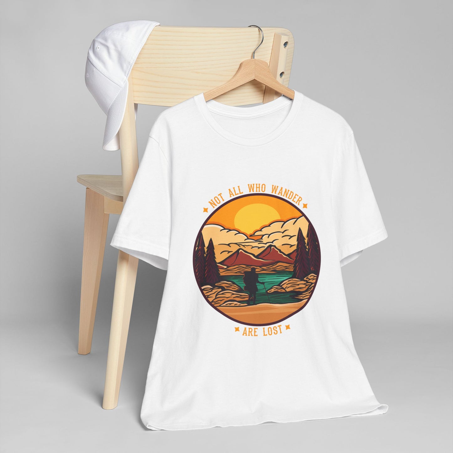 Adventure-Inspired Unisex T-Shirt, Not All Who Wander Are Lost Shirt, Travel Tee, Gift for Explorers, Outdoor Enthusiast Apparel