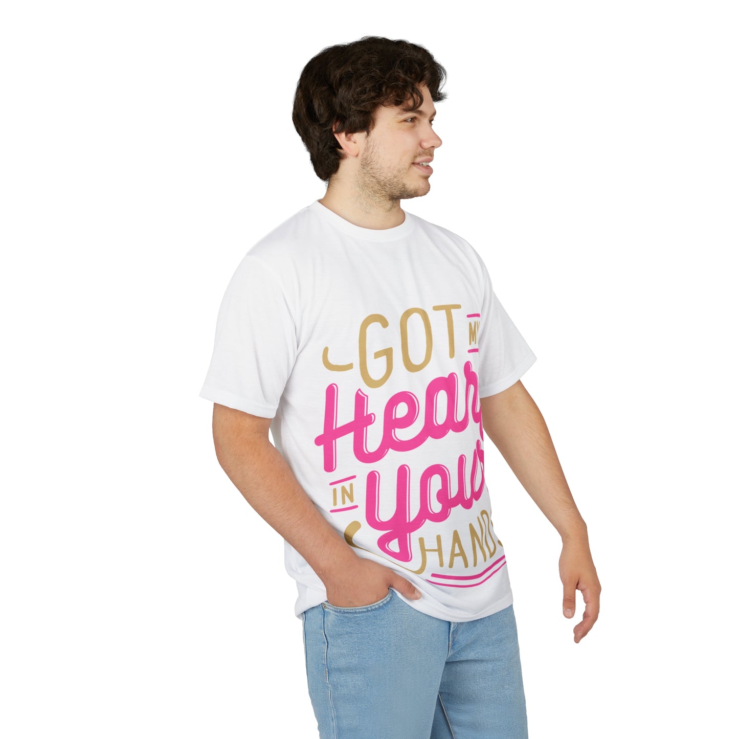 Romantic Unisex Tee - "Got My Heart in Your Hands" - Perfect for Anniversaries, Valentine’s Day, Gift for Him/Her
