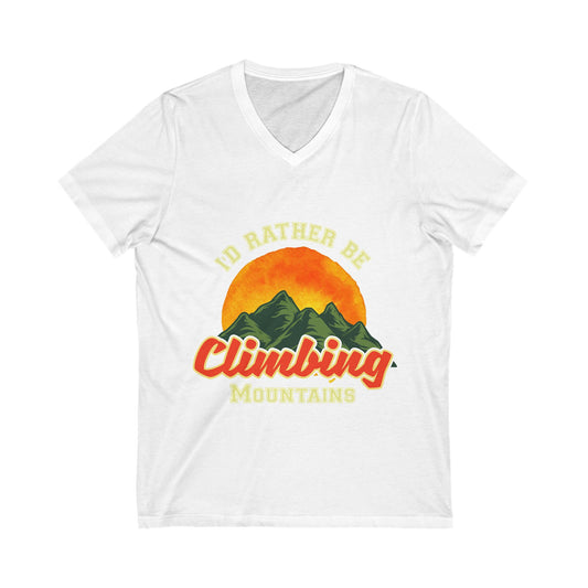 Unisex Jersey Short Sleeve V-Neck Tee