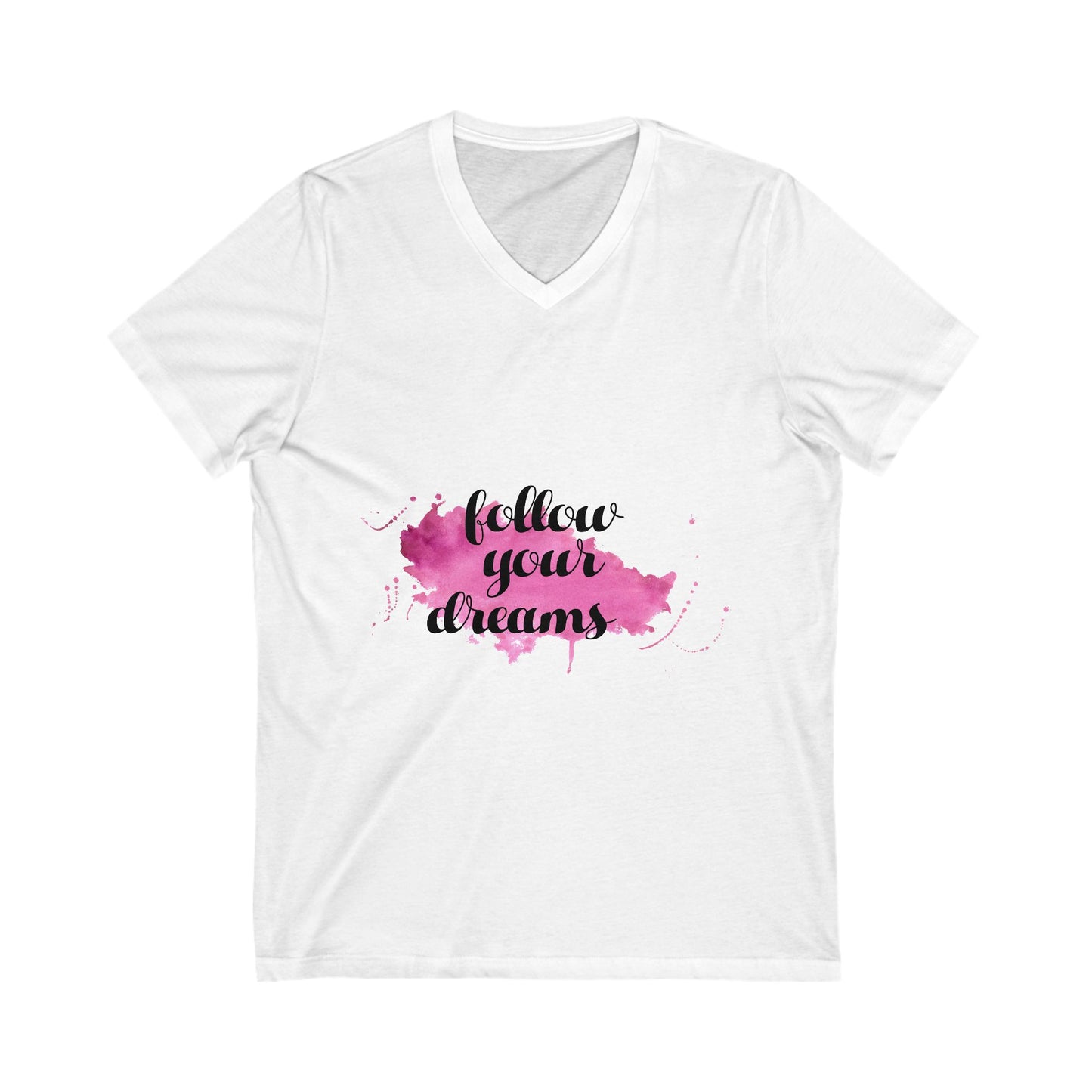 Unisex Jersey Short Sleeve V-Neck Tee