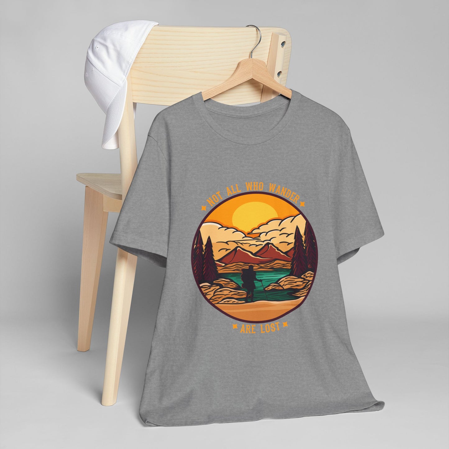 Adventure-Inspired Unisex T-Shirt, Not All Who Wander Are Lost Shirt, Travel Tee, Gift for Explorers, Outdoor Enthusiast Apparel