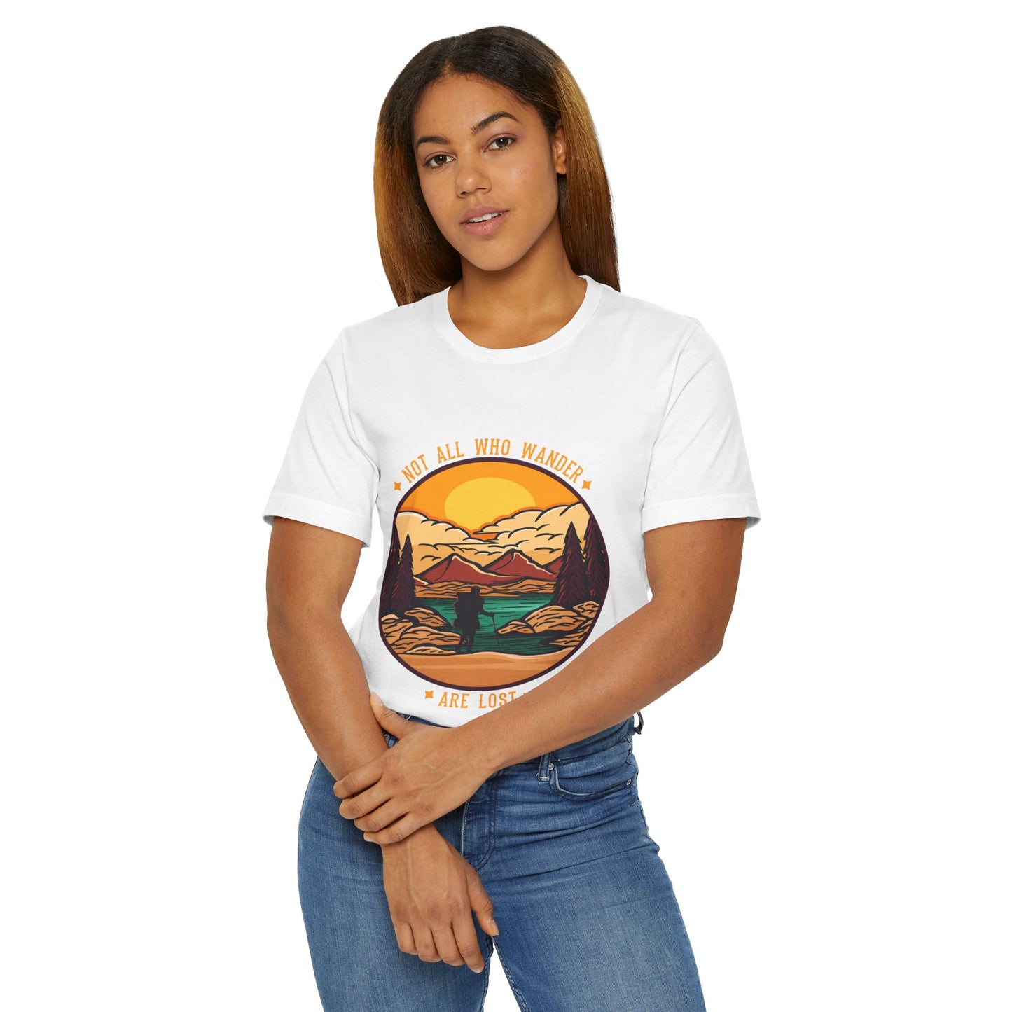 Adventure-Inspired Unisex T-Shirt, Not All Who Wander Are Lost Shirt, Travel Tee, Gift for Explorers, Outdoor Enthusiast Apparel