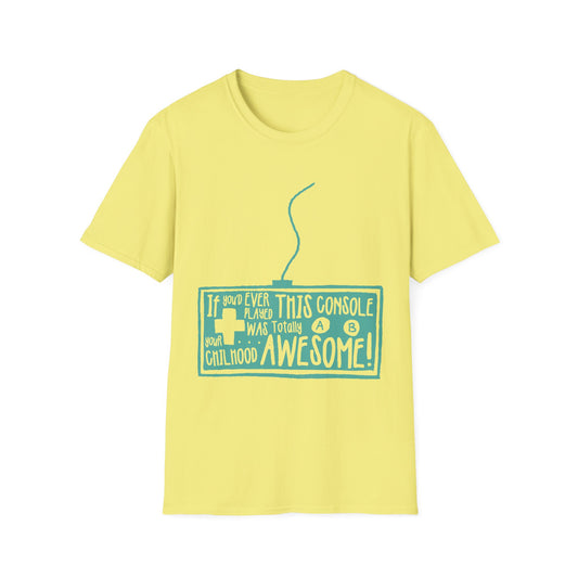 Nostalgic Gamer T-Shirt - Perfect for Video Game Lovers, Retro Console Fans, Birthday Gifts, Holiday Apparel, Unisex Tees